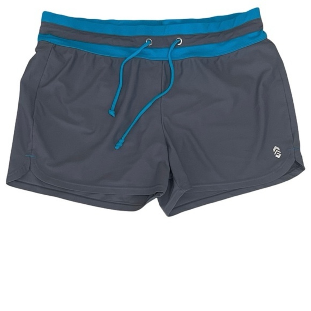 Free Country Gray Swim Shorts Brief Lined Size S